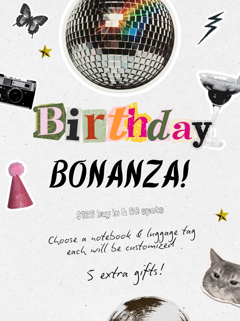 Birthday Bonanza Notebook Party